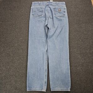 Carhartt Jeans Mens 38x36 Blue B17DST Relaxed Fit Denim Workwear Straight Leg